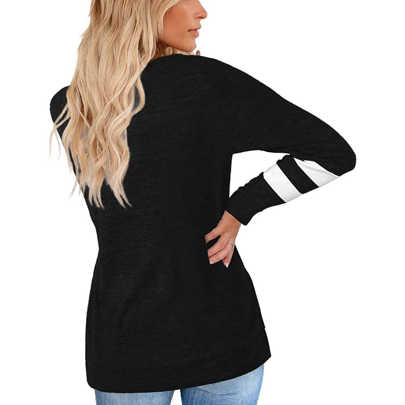 Women's Crewneck Sweatshirts Long Sleeve Sweaters Tunic Tops