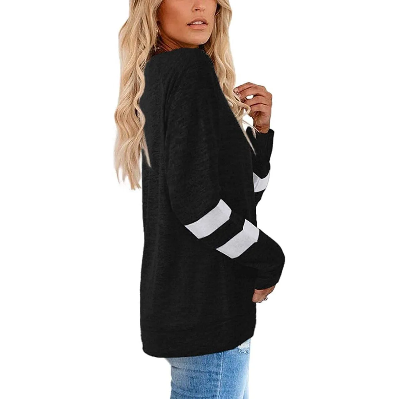 Women's Crewneck Sweatshirts Long Sleeve Sweaters Tunic Tops