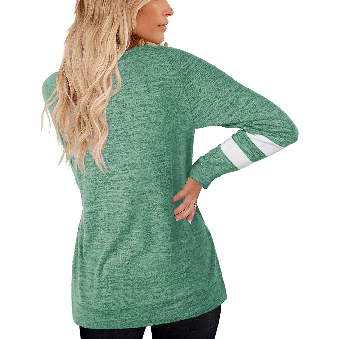 Women's Crewneck Sweatshirts Long Sleeve Sweaters Tunic Tops