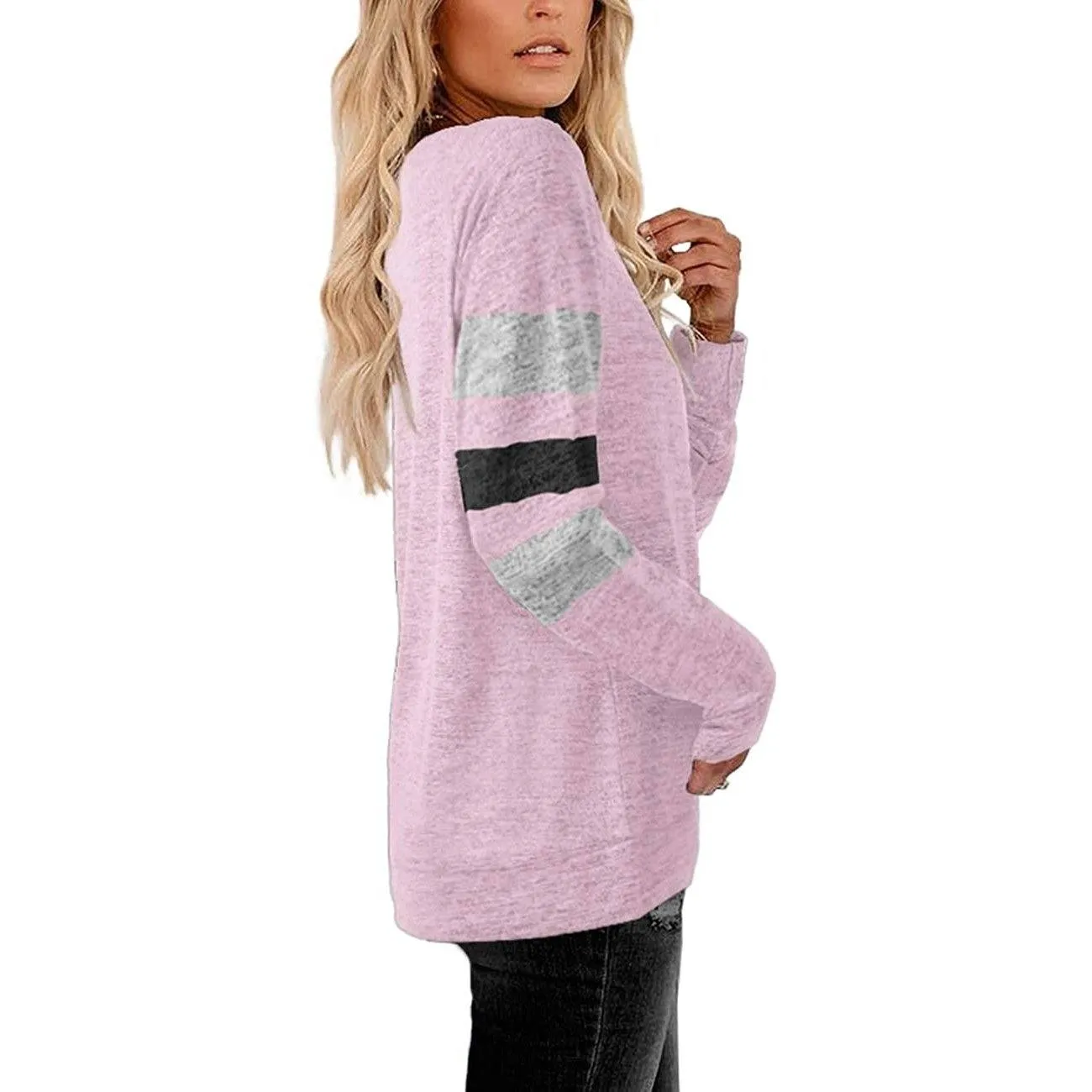 Women's Crewneck Sweatshirts Long Sleeve Sweaters Tunic Tops