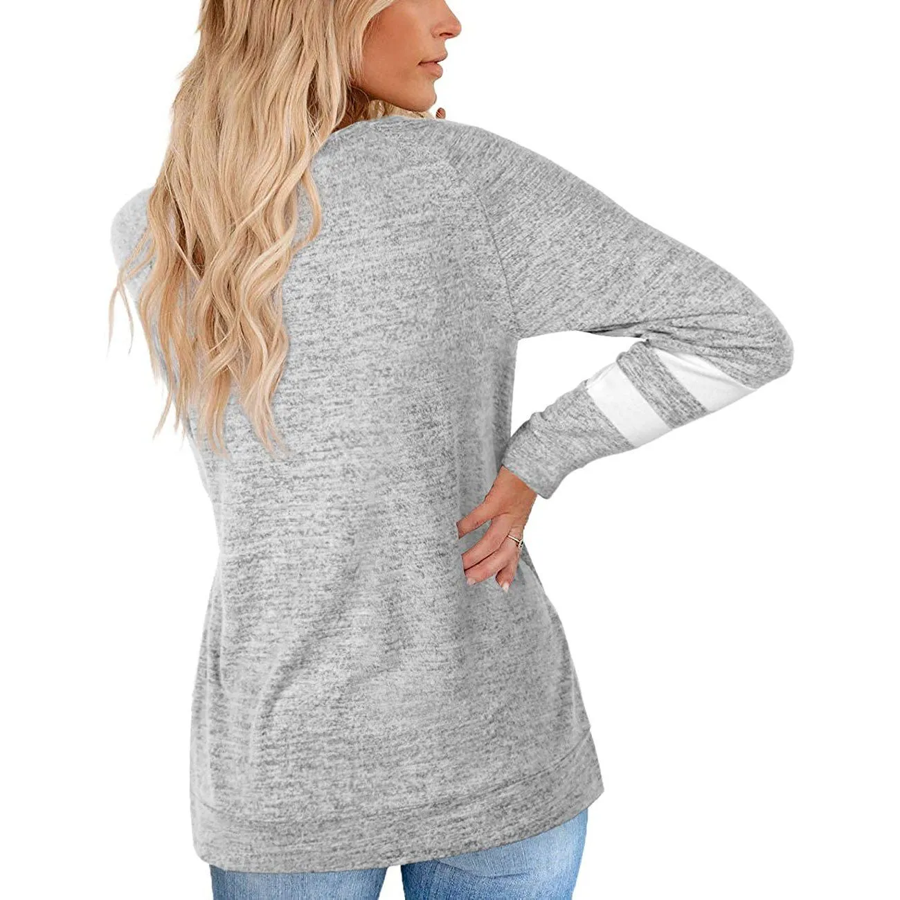 Women's Crewneck Sweatshirts Long Sleeve Sweaters Tunic Tops