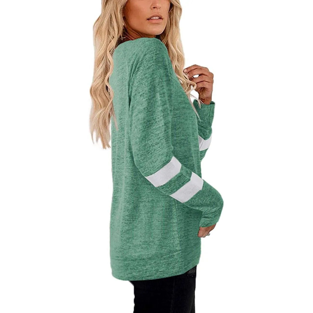 Women's Crewneck Sweatshirts Long Sleeve Sweaters Tunic Tops