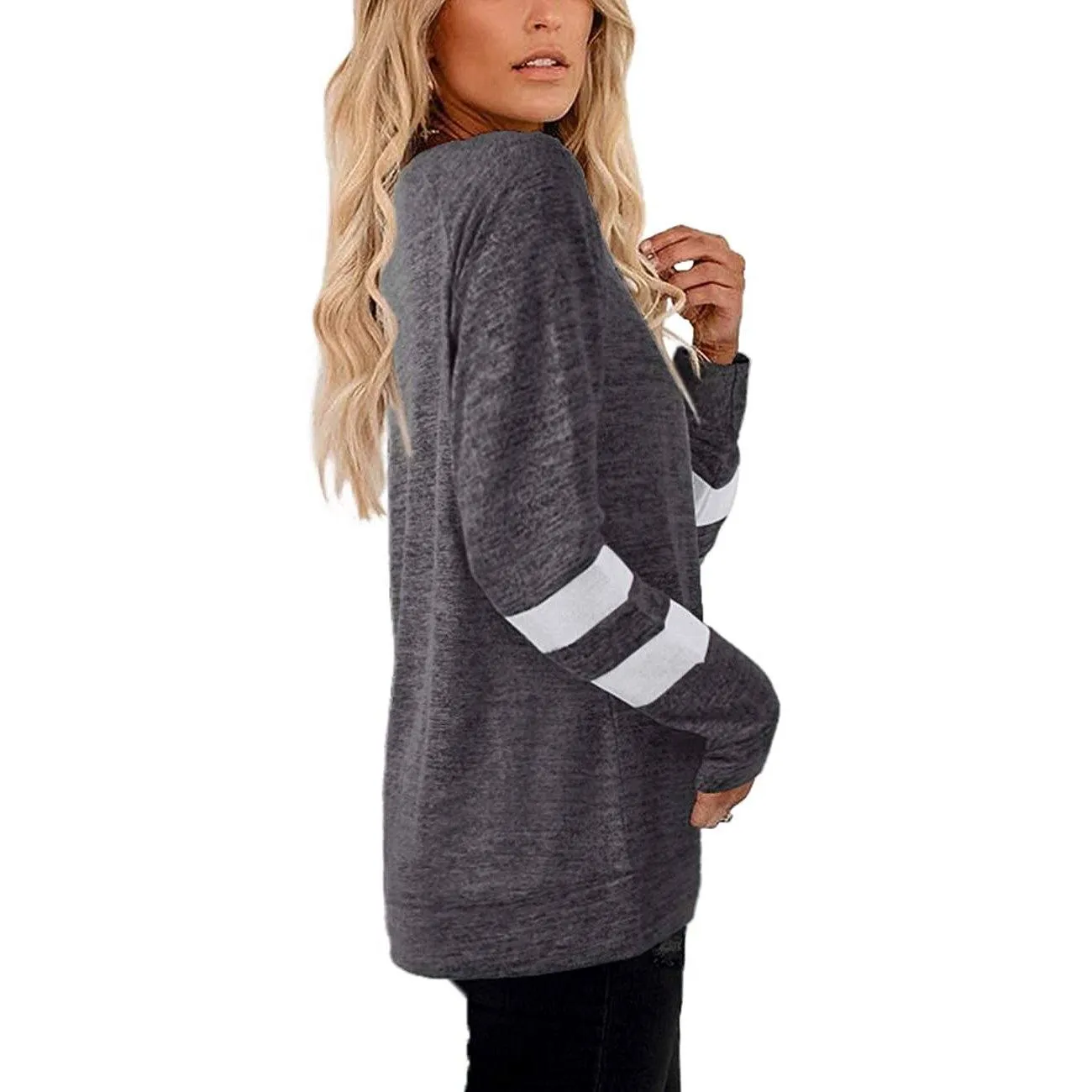 Women's Crewneck Sweatshirts Long Sleeve Sweaters Tunic Tops