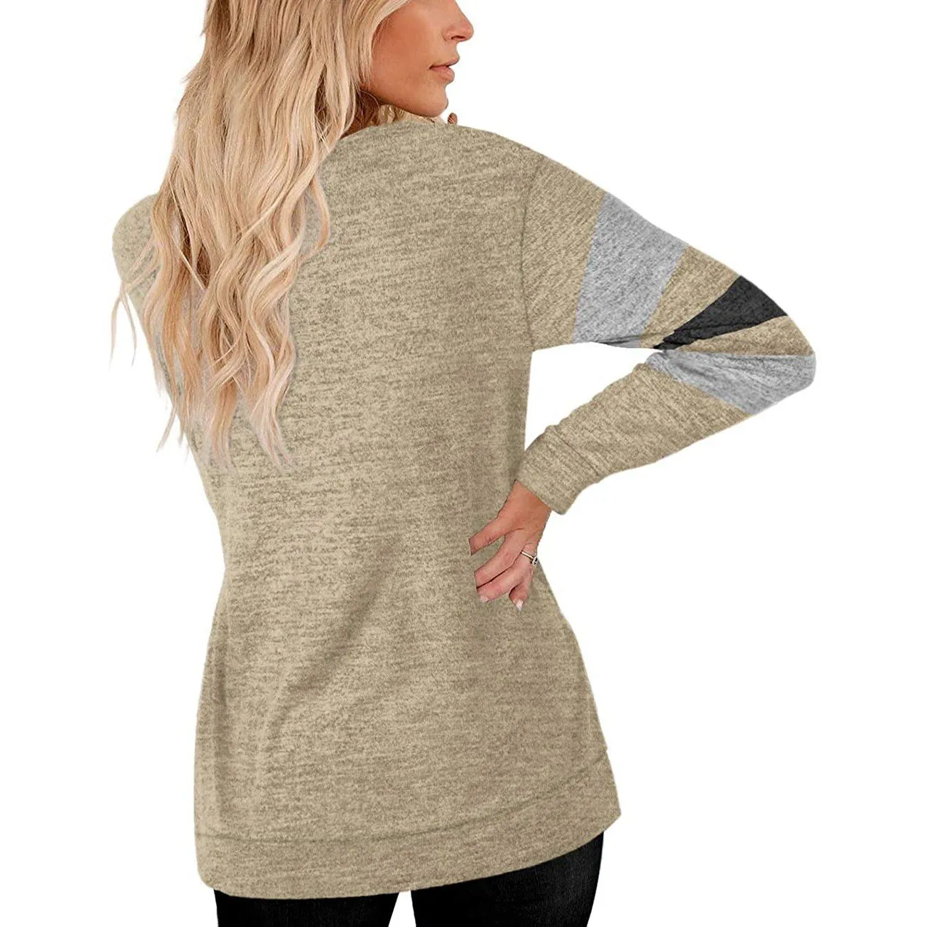 Women's Crewneck Sweatshirts Long Sleeve Sweaters Tunic Tops