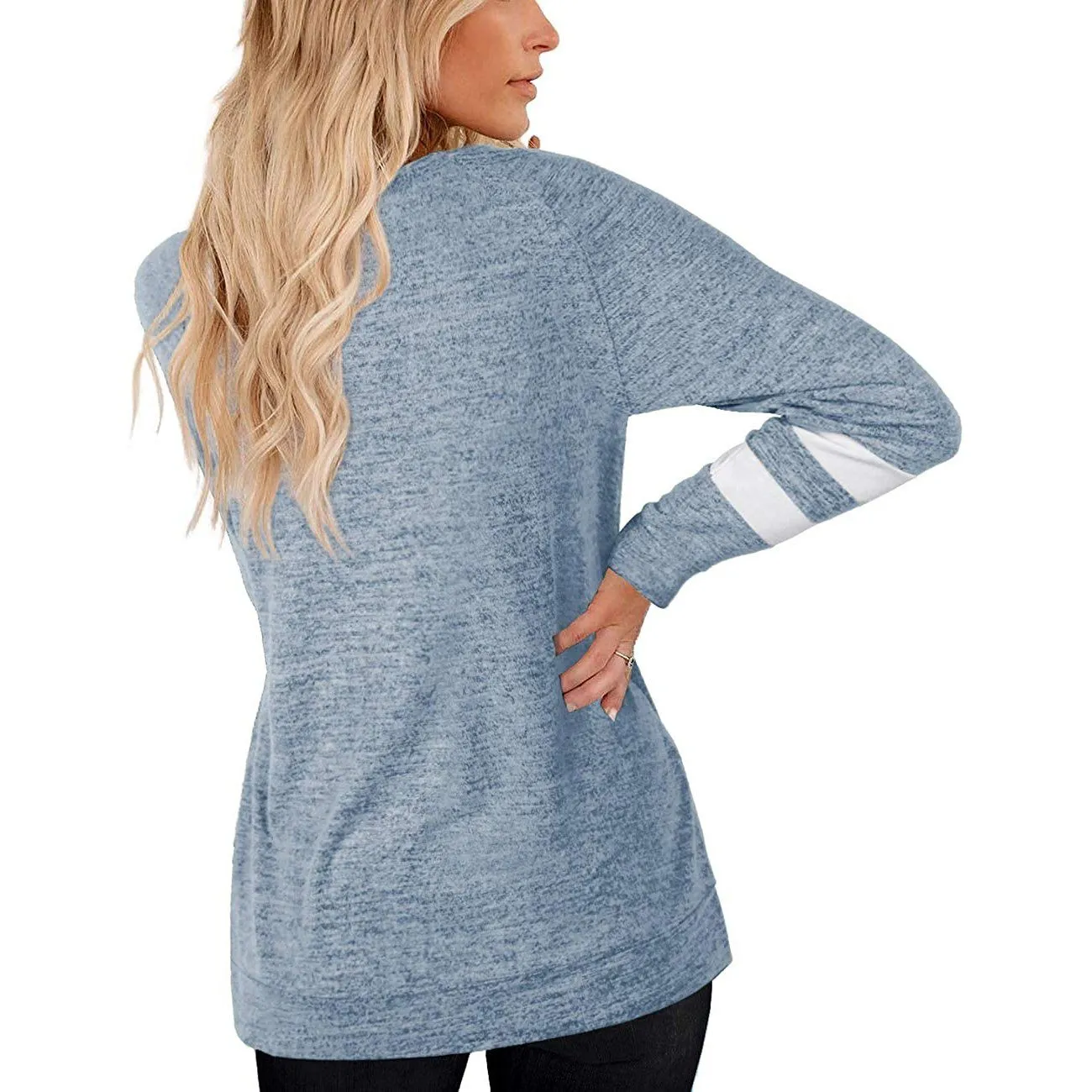 Women's Crewneck Sweatshirts Long Sleeve Sweaters Tunic Tops