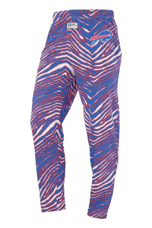 Zubaz NFL Adult Unisex Z88 Zebra Pants, Buffalo Bills For Men and Women