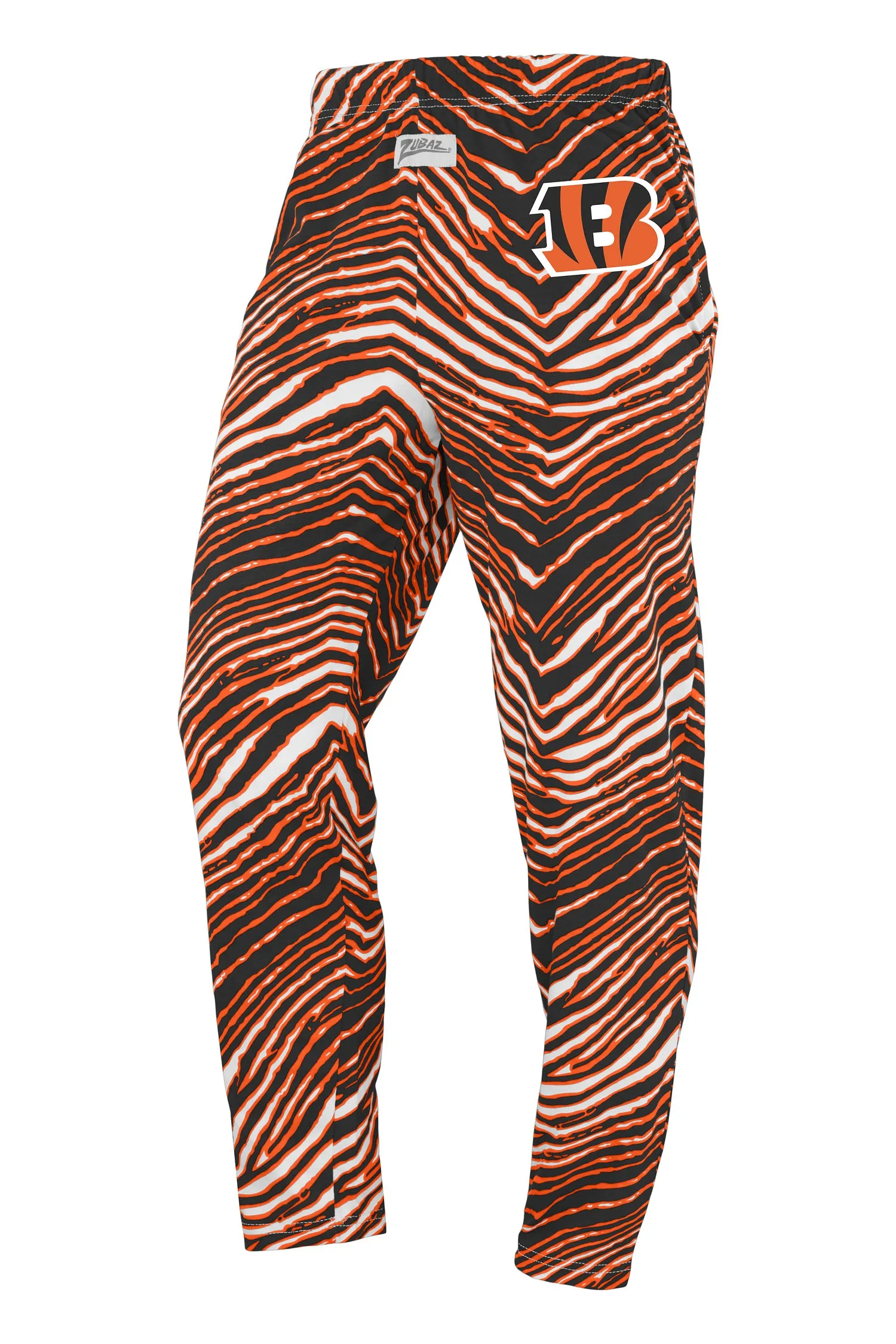 Zubaz NFL Adult Unisex Z88 Zebra Pants, Cincinnati Bengals For Men and Women